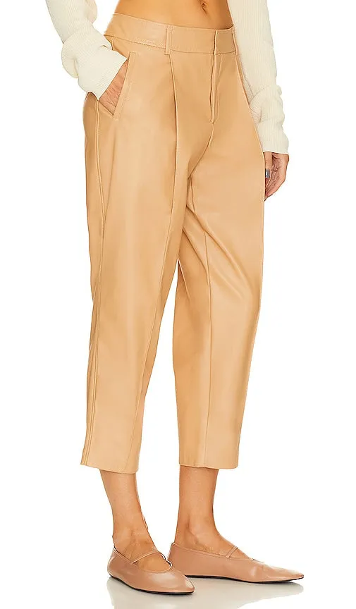 BCBGeneration Faux Leather Pants in Tan