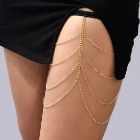 Dainty Layered Chic Womens Thigh Leg Chain