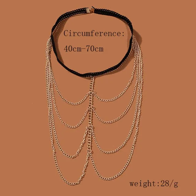 Dainty Layered Chic Womens Thigh Leg Chain
