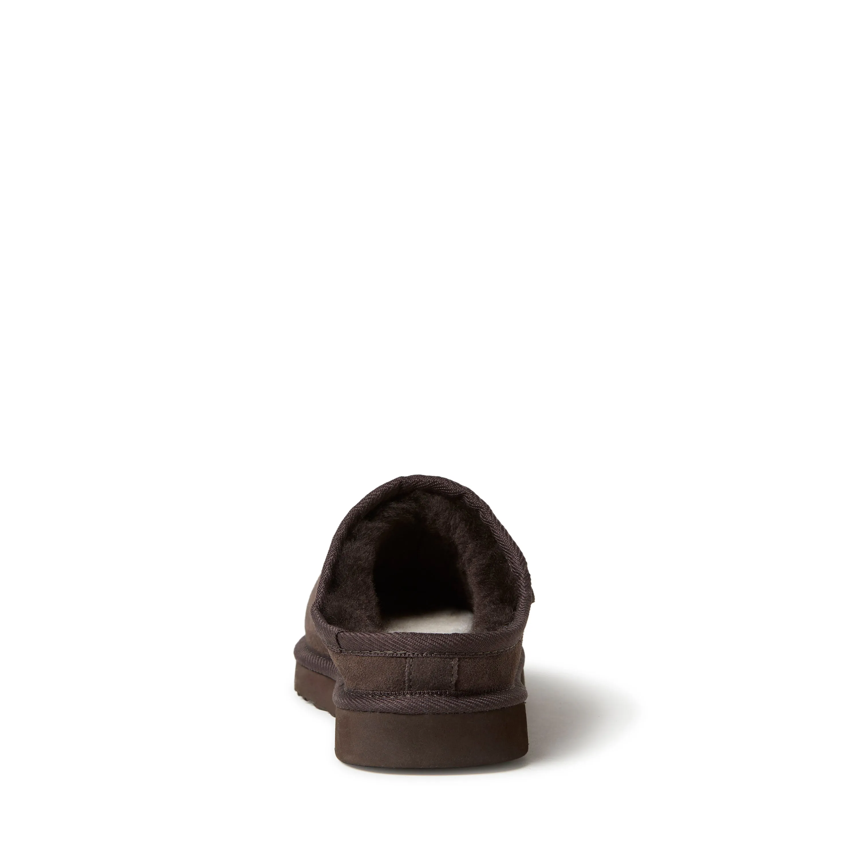 Fireside By Dearfoams Men's Grafton Genuine Shearling Clog Slipper