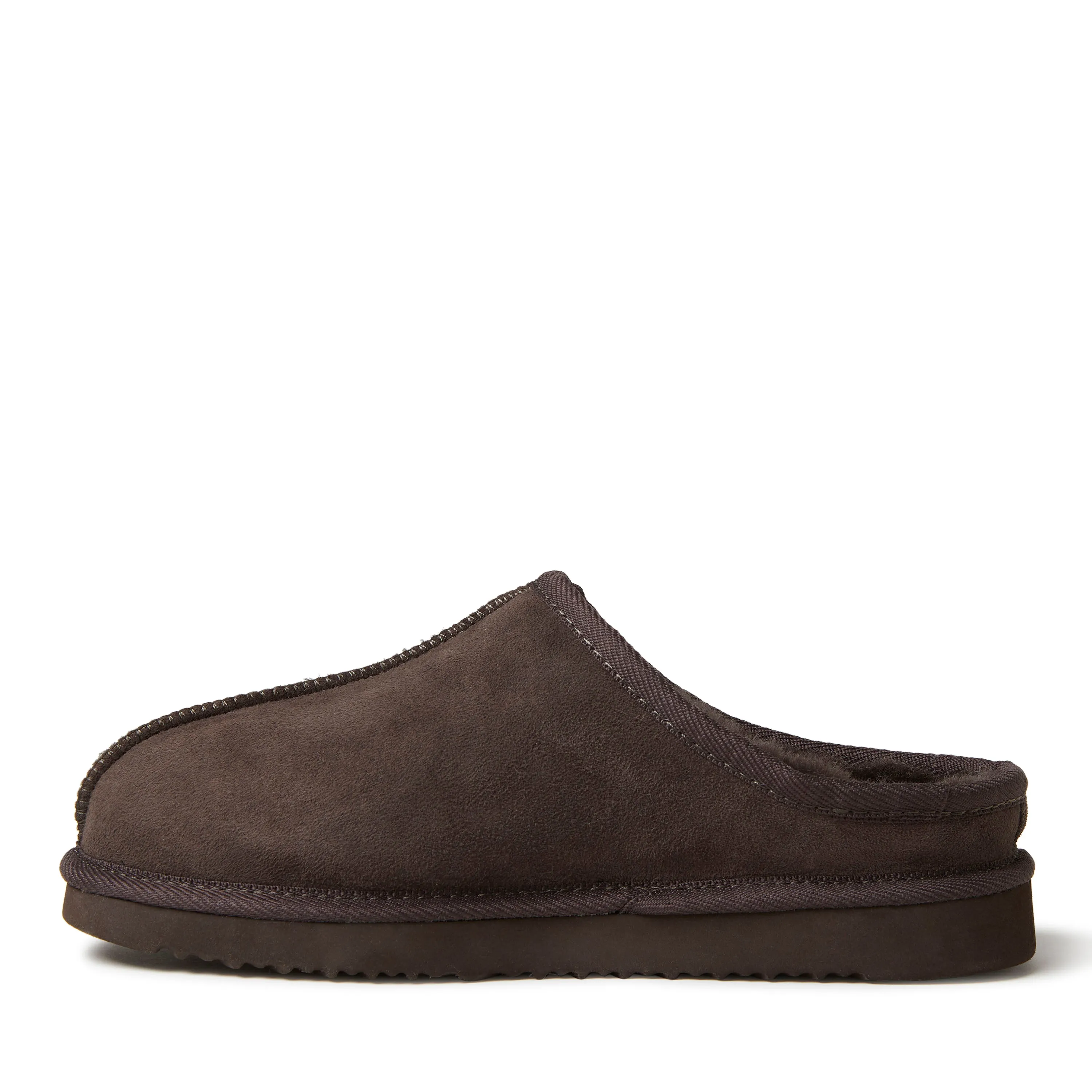 Fireside By Dearfoams Men's Grafton Genuine Shearling Clog Slipper