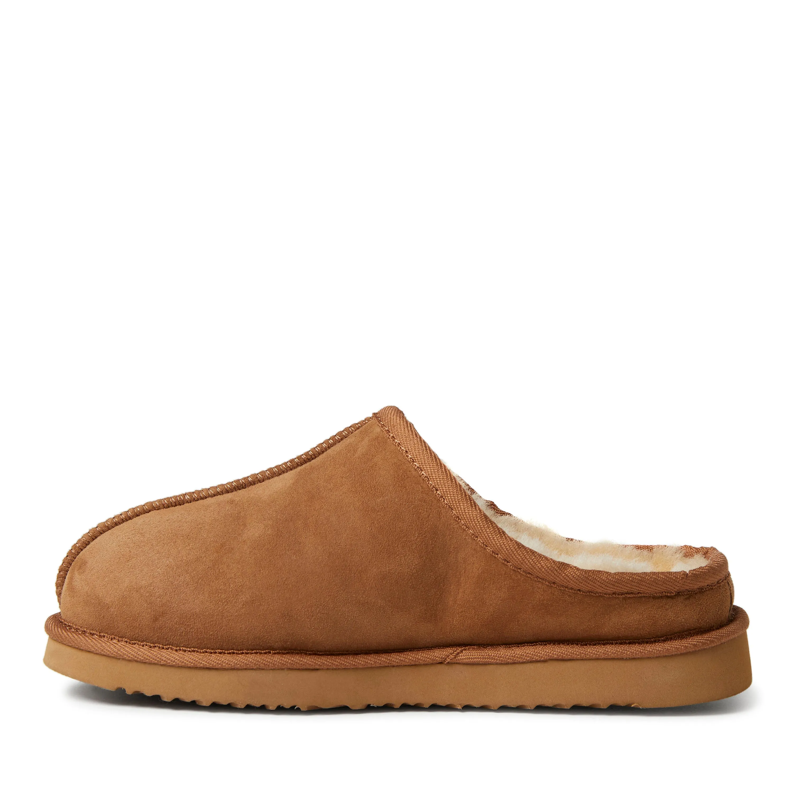Fireside By Dearfoams Men's Grafton Genuine Shearling Clog Slipper