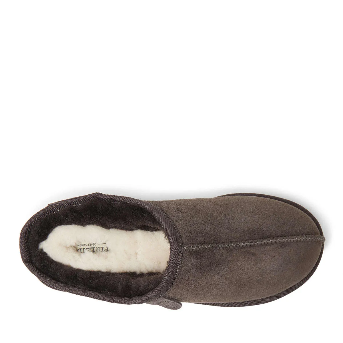 Fireside By Dearfoams Men's Grafton Genuine Shearling Clog Slipper