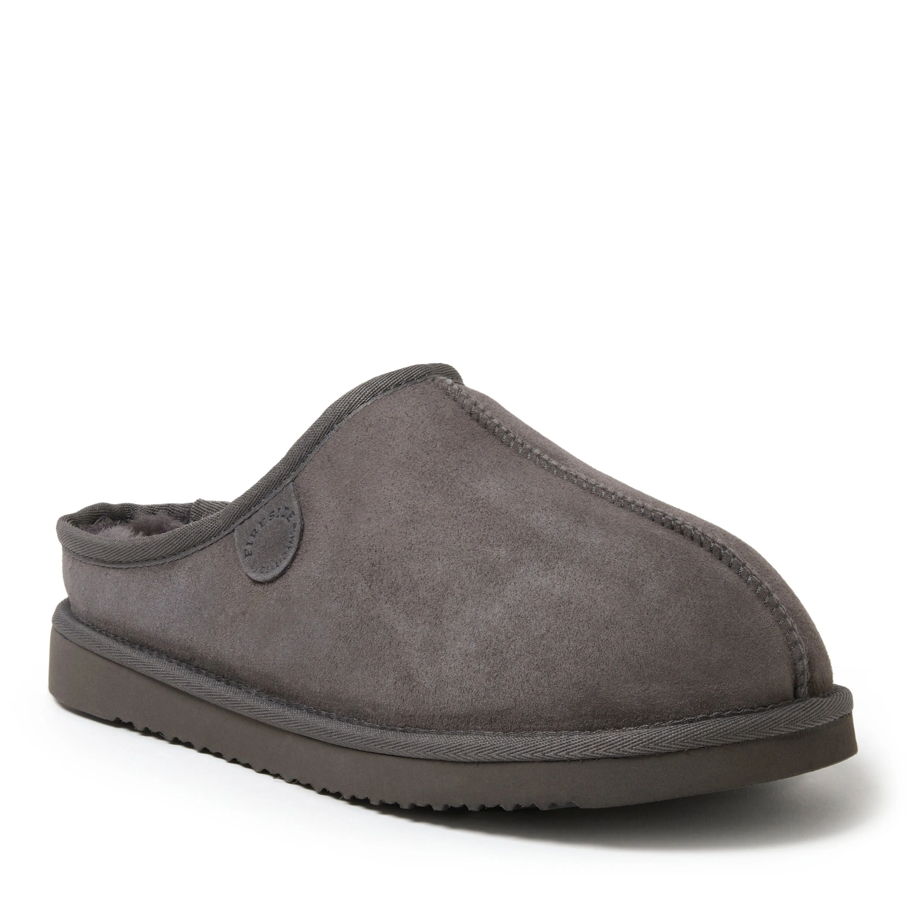 Fireside By Dearfoams Men's Grafton Genuine Shearling Clog Slipper