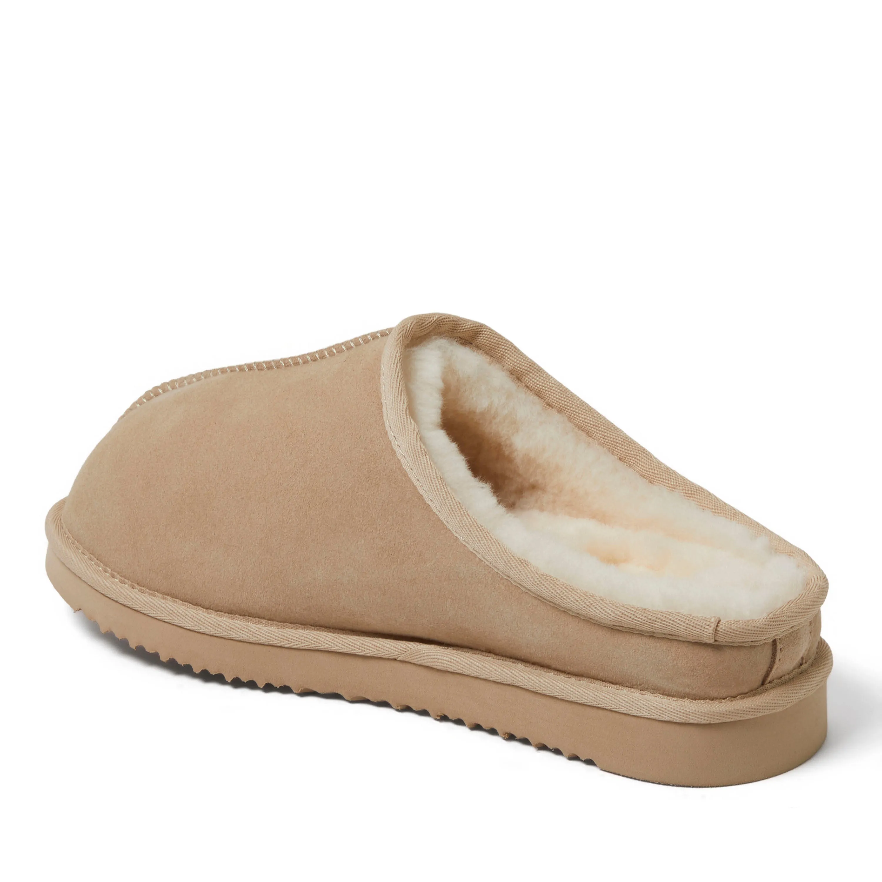 Fireside By Dearfoams Men's Grafton Genuine Shearling Clog Slipper