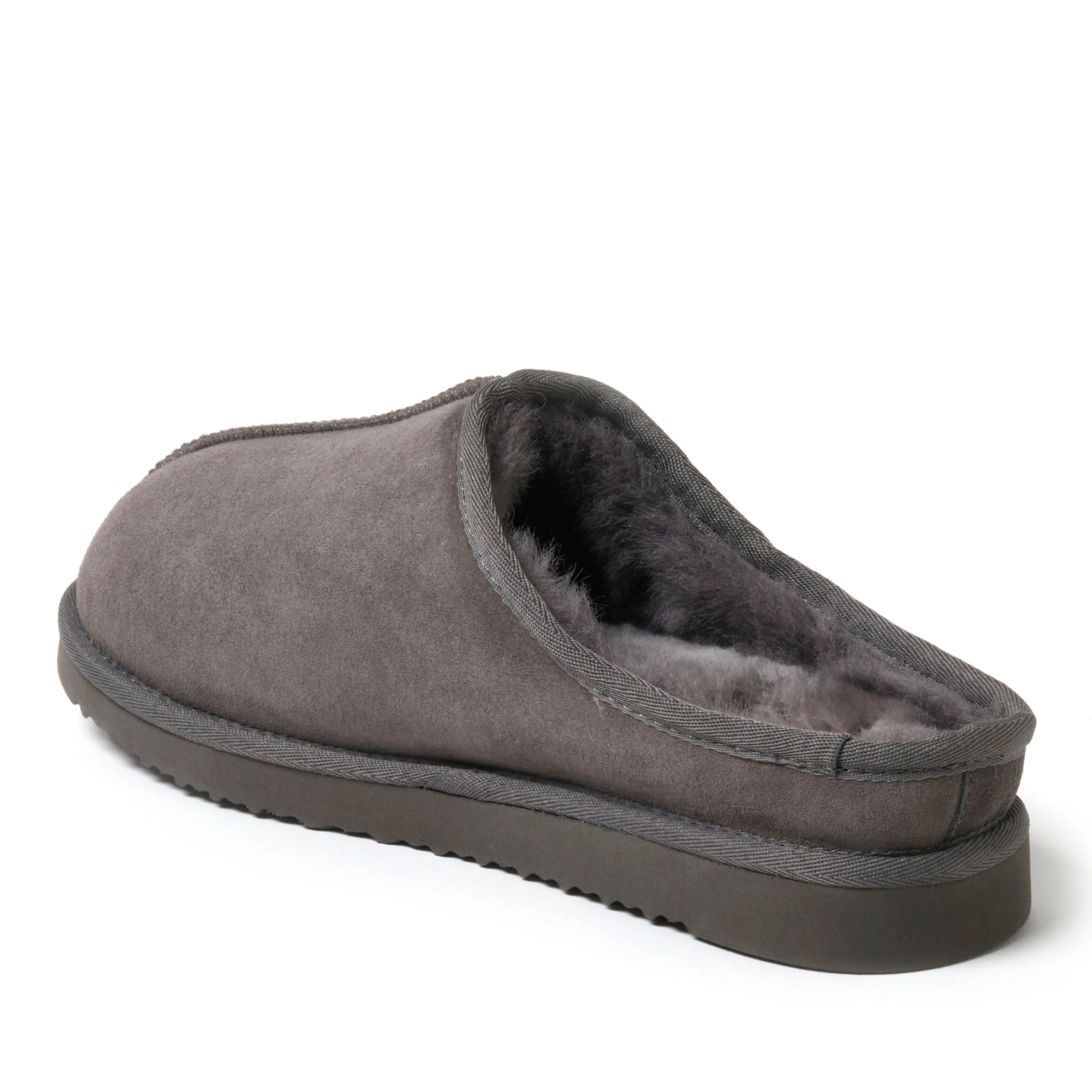 Fireside By Dearfoams Men's Grafton Genuine Shearling Clog Slipper