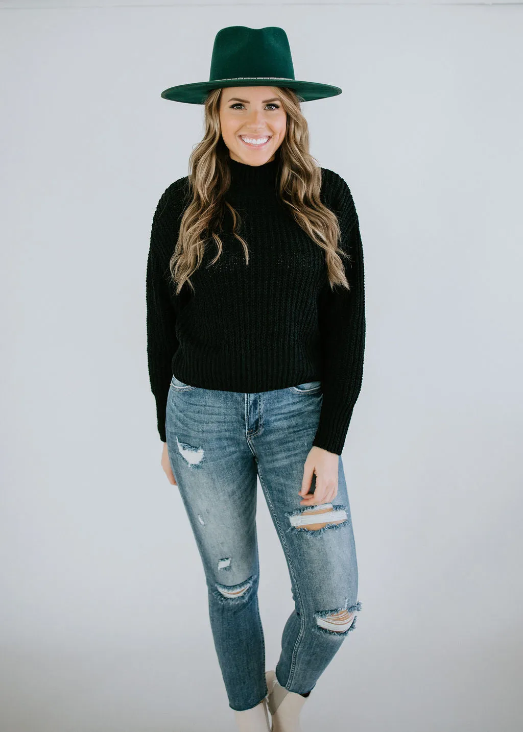 Gia Mock Neck Sweater FINAL SALE