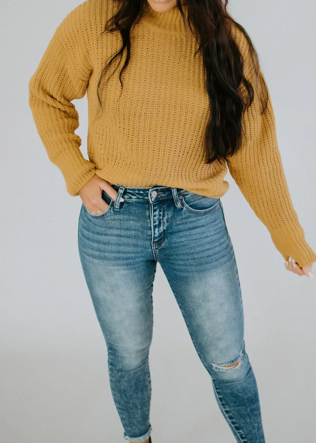 Gia Mock Neck Sweater FINAL SALE