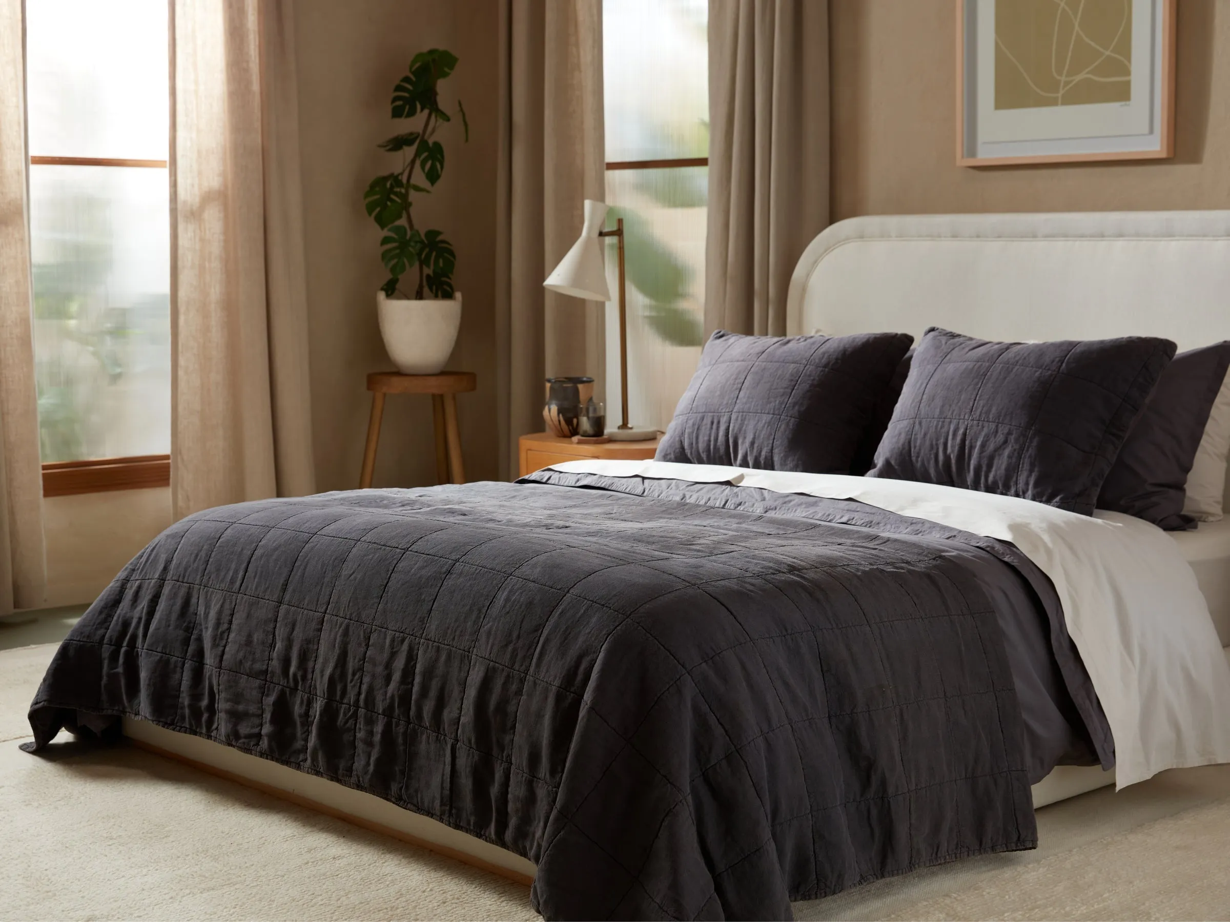 Linen Box Quilt (Coal)