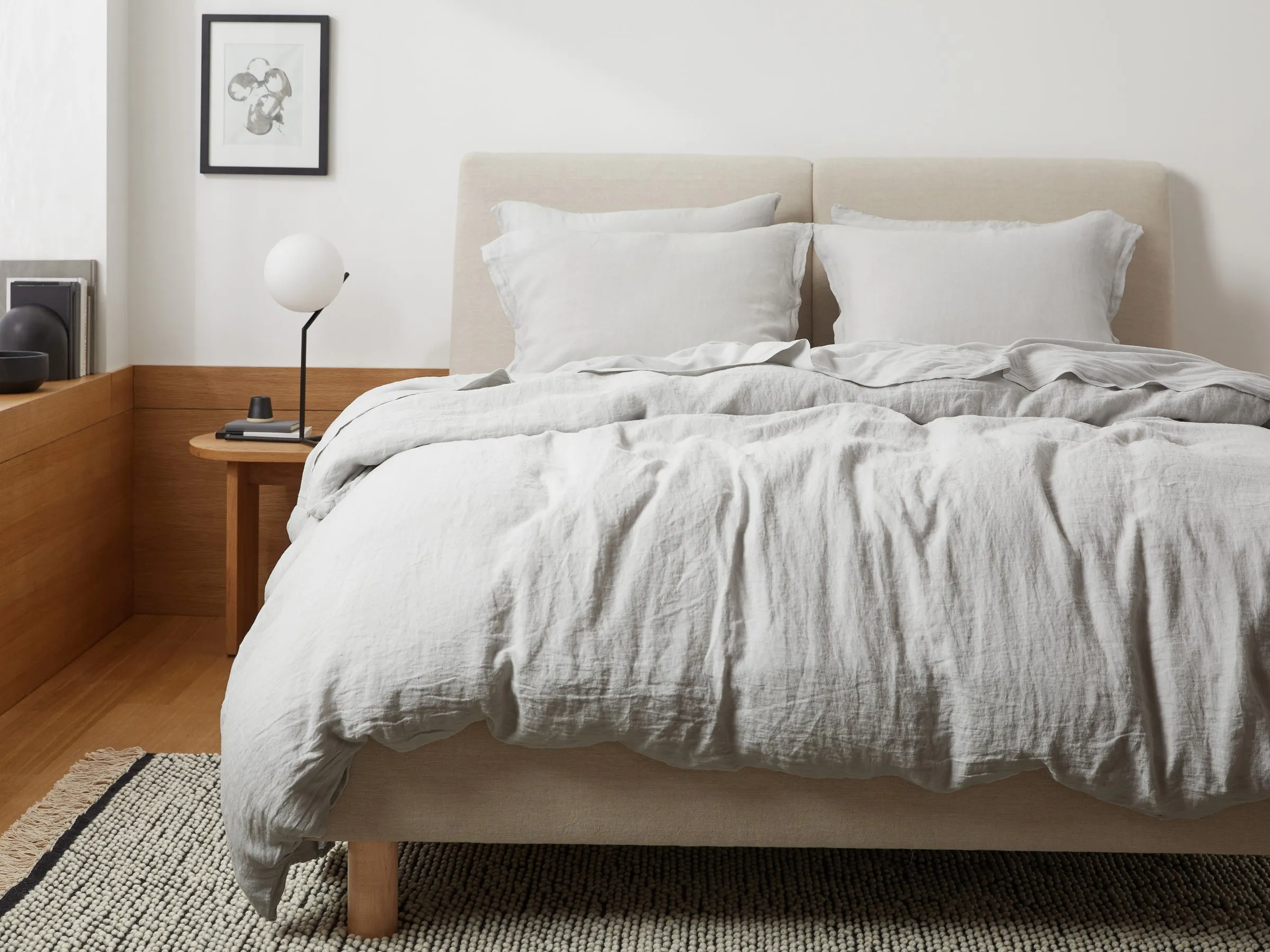 Linen Sham Set (Fog)