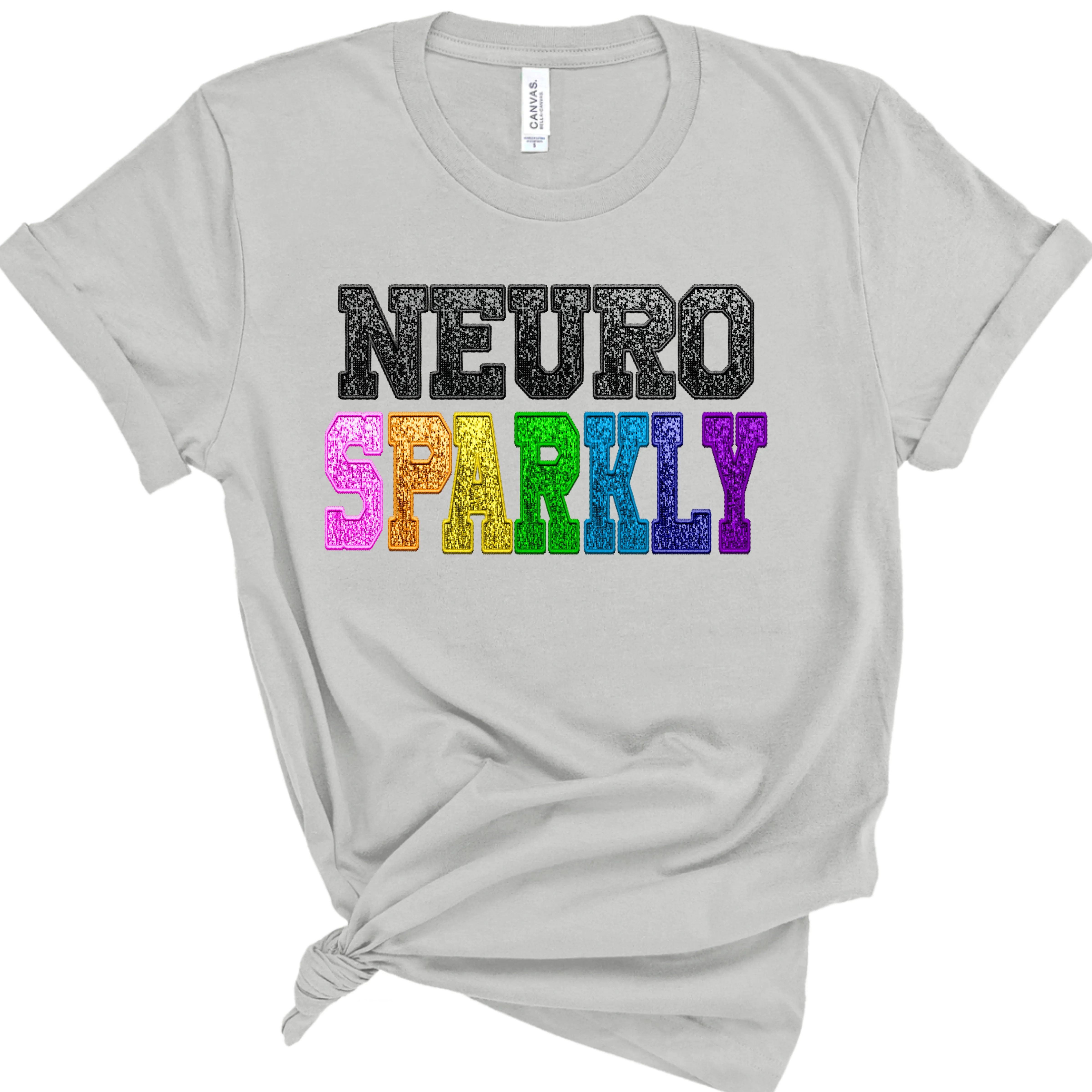Neurospicy and Neurosparkly shirts