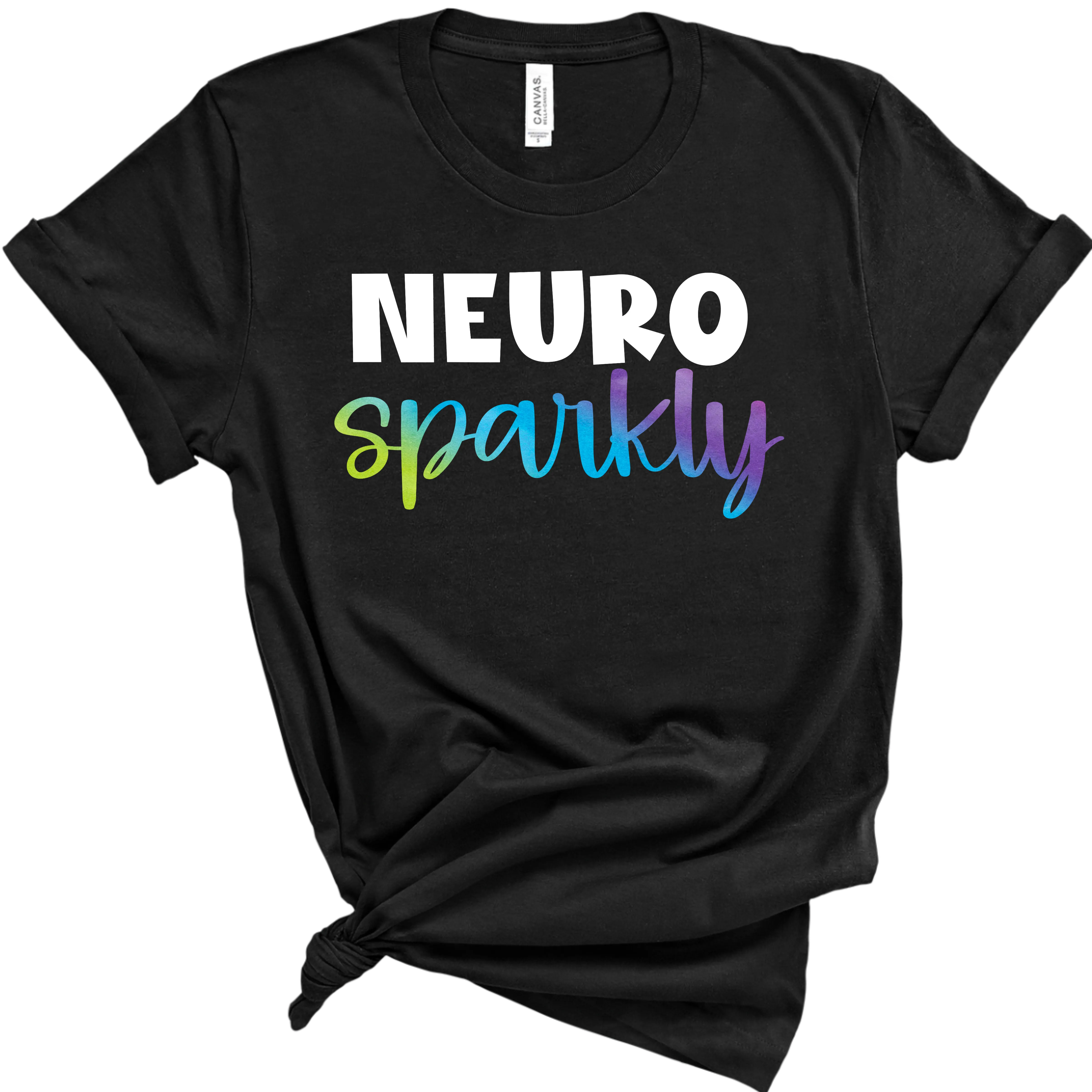 Neurospicy and Neurosparkly shirts