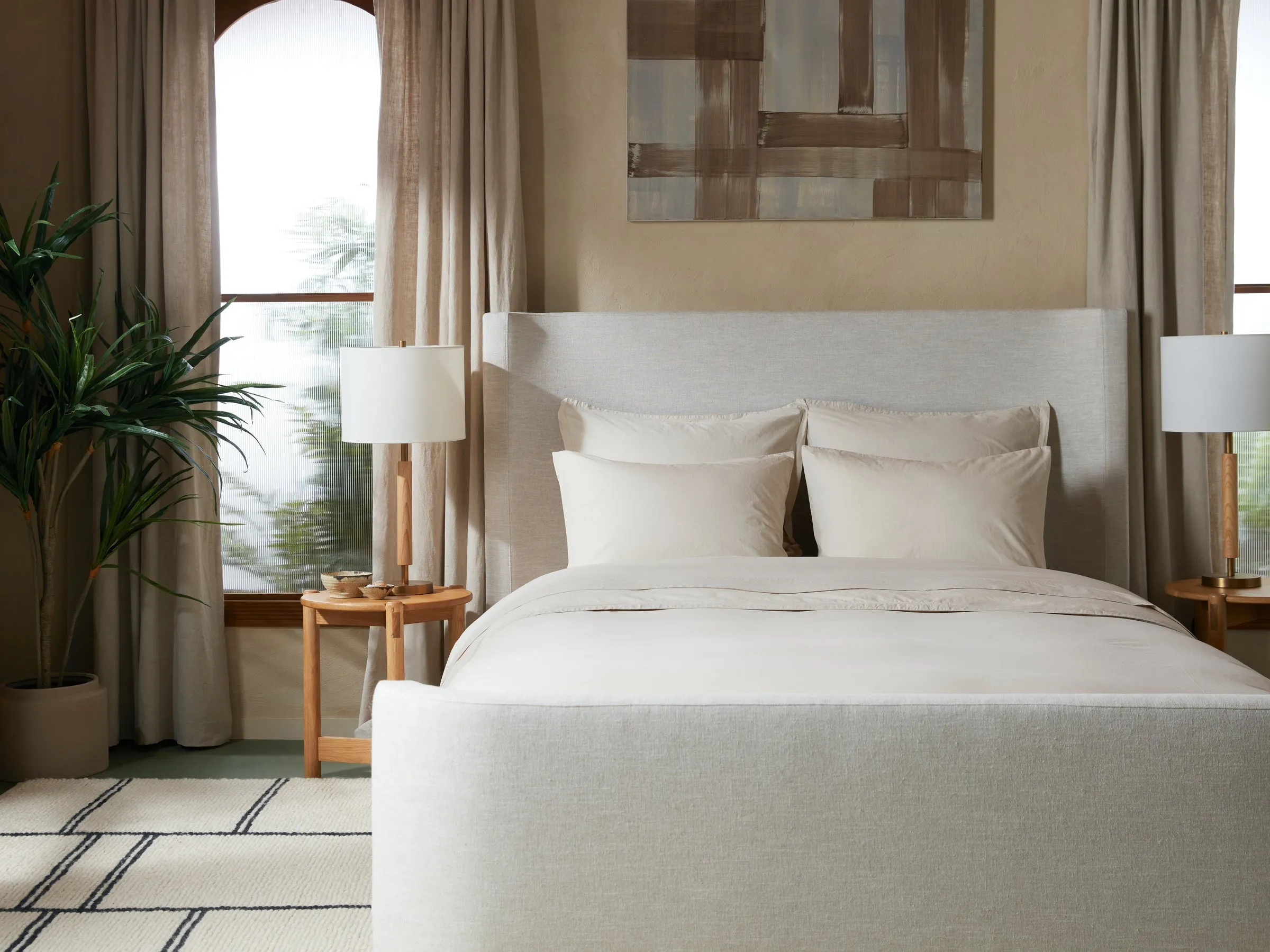 Percale Sheet Set - Bone F/Q