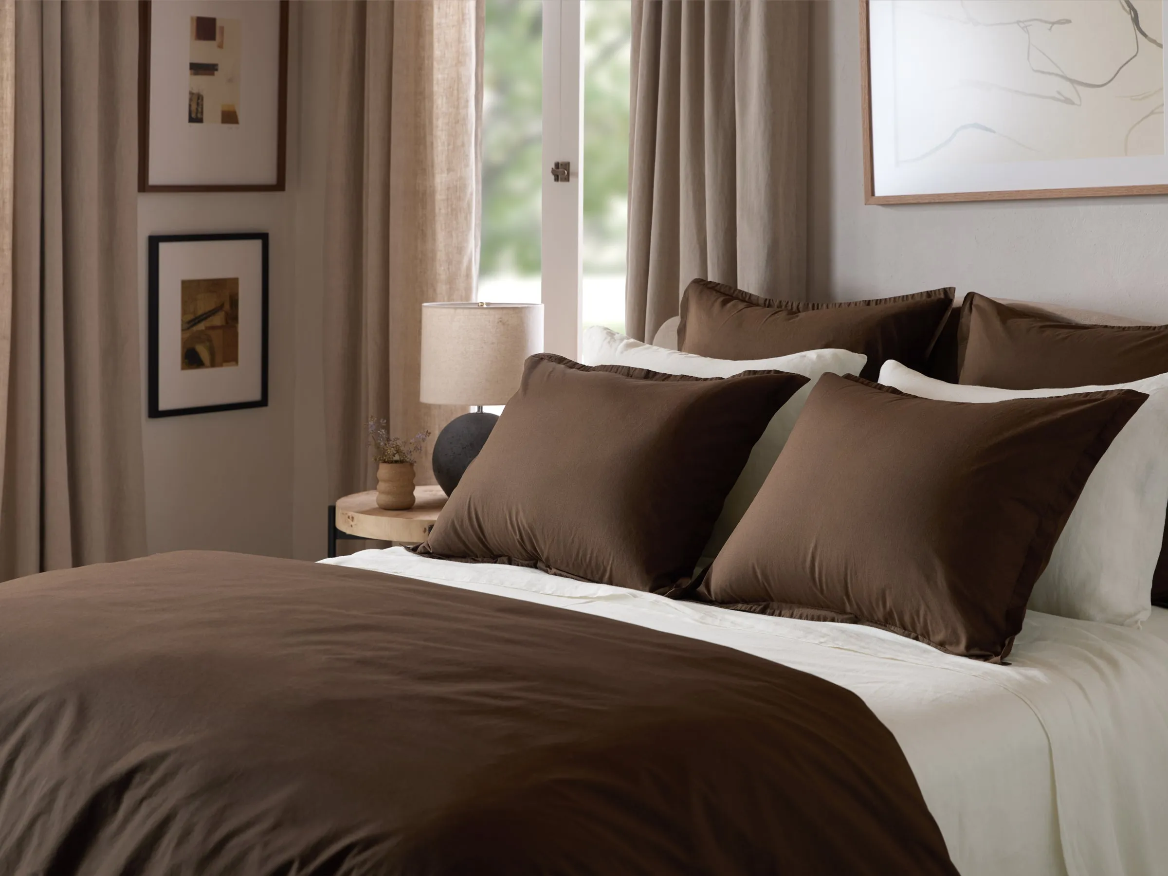 Percale Sheet Set - Java F/Q