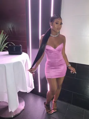 Pink Homecoming Dresses, Sweetheart Graduation Dresses, LTP3220
