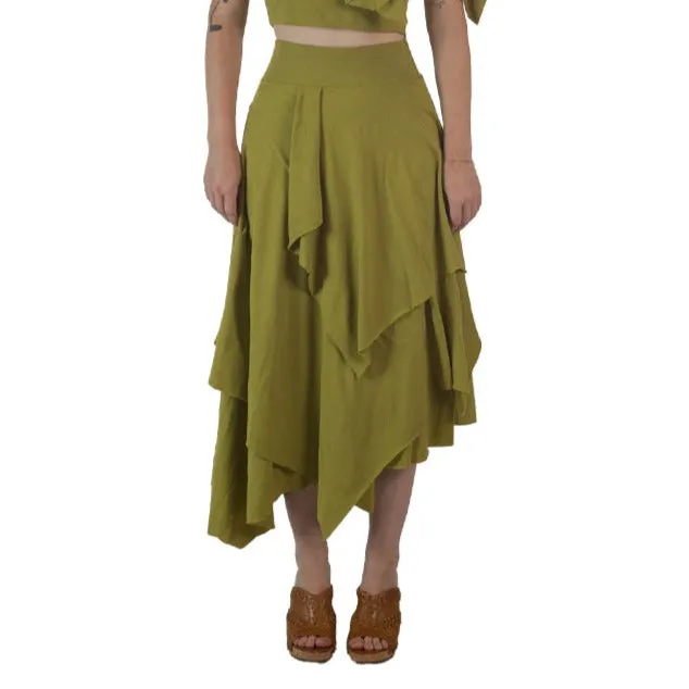 Tri Fab Layered Skirt